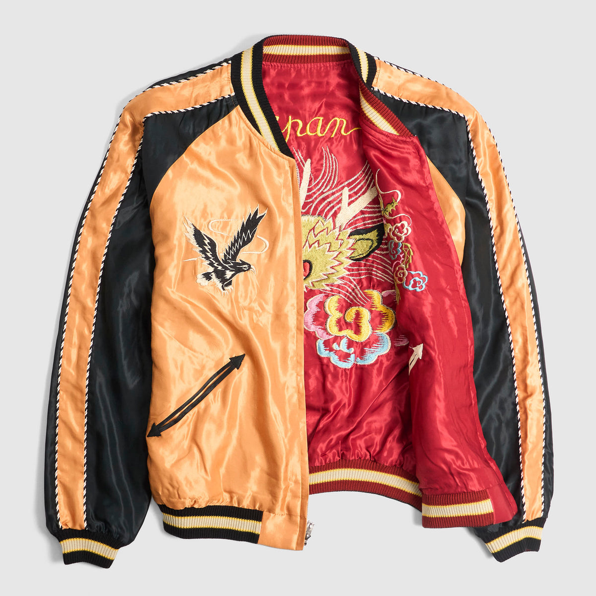 Tailor Toyo Souvenir Reversible Jacket Golden Eagle Red Dragon