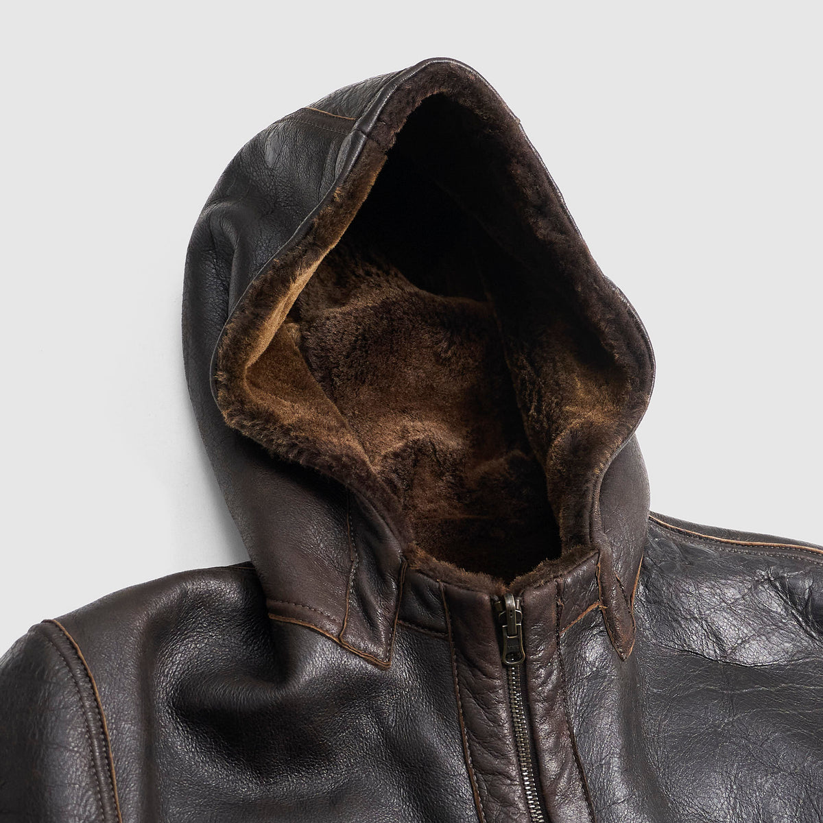 Salvatore Santoro Hooded Lambskin Reversible Shearling Jacket