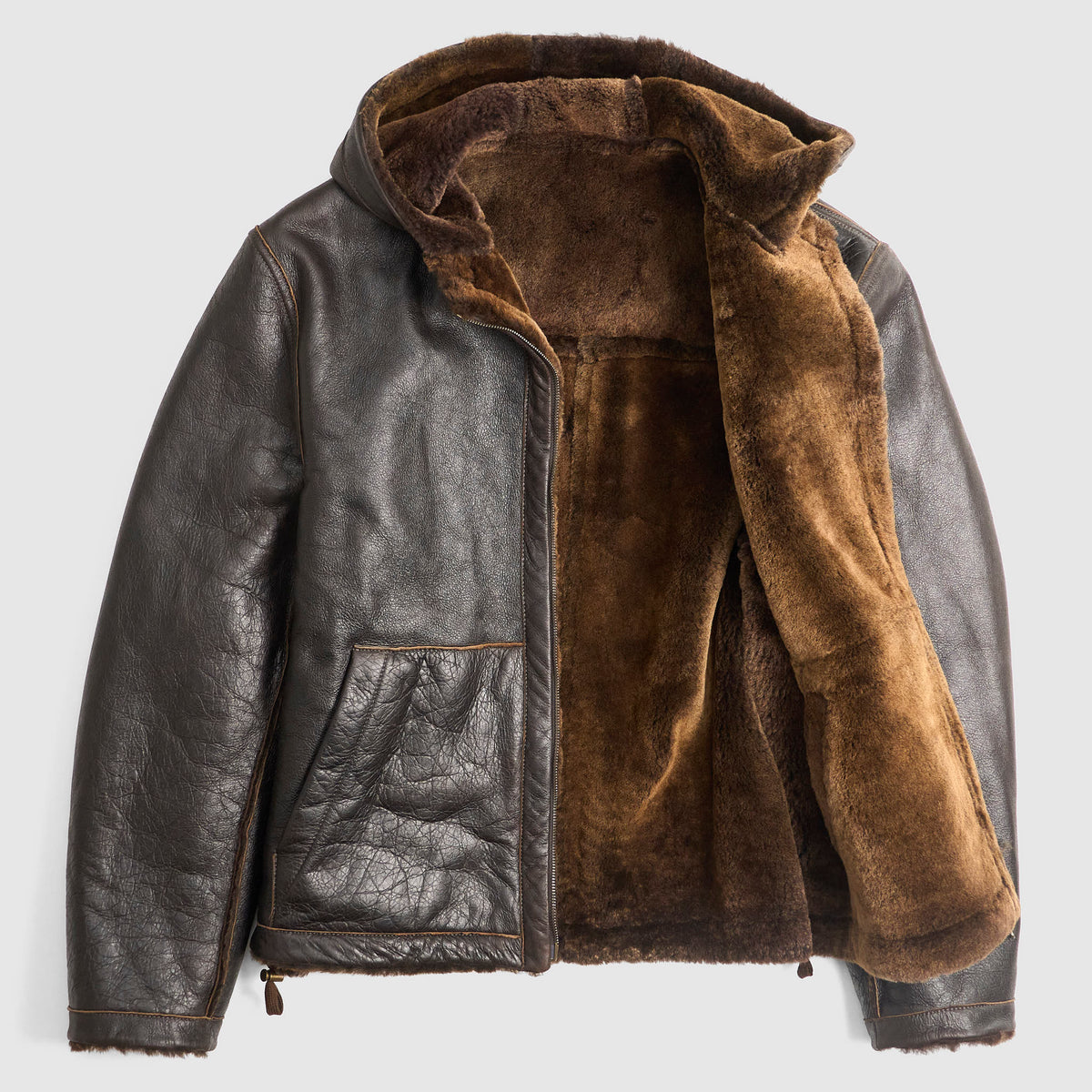 Salvatore Santoro Hooded Lambskin Reversible Shearling Jacket