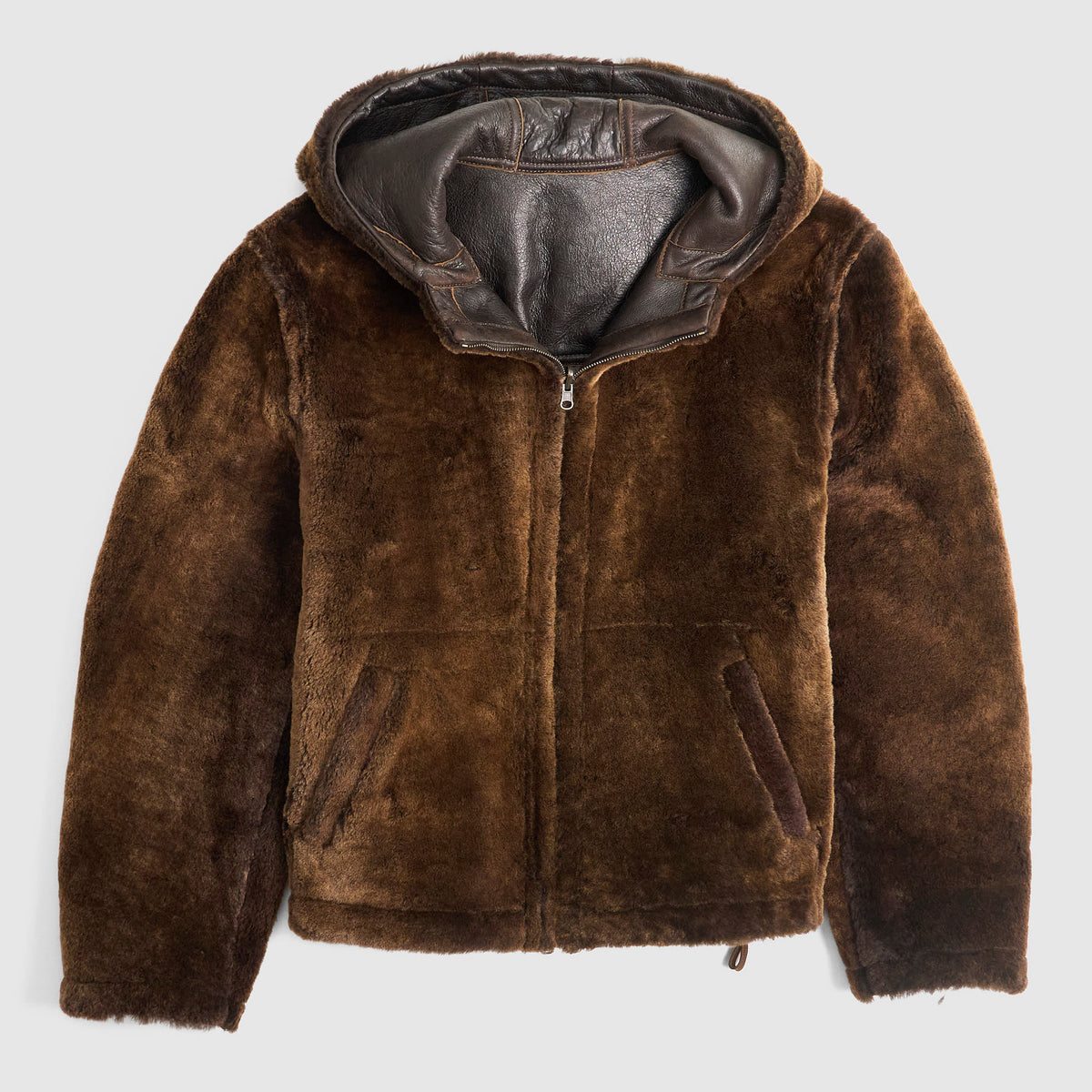 Salvatore Santoro Hooded Lambskin Reversible Shearling Jacket