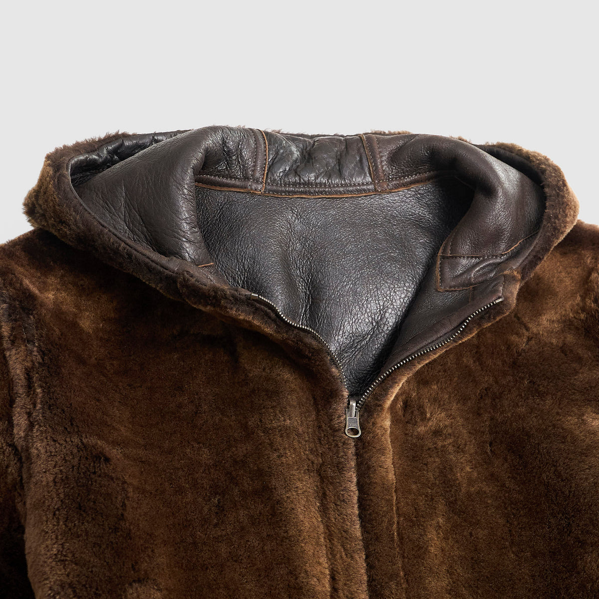Salvatore Santoro Hooded Lambskin Reversible Shearling Jacket