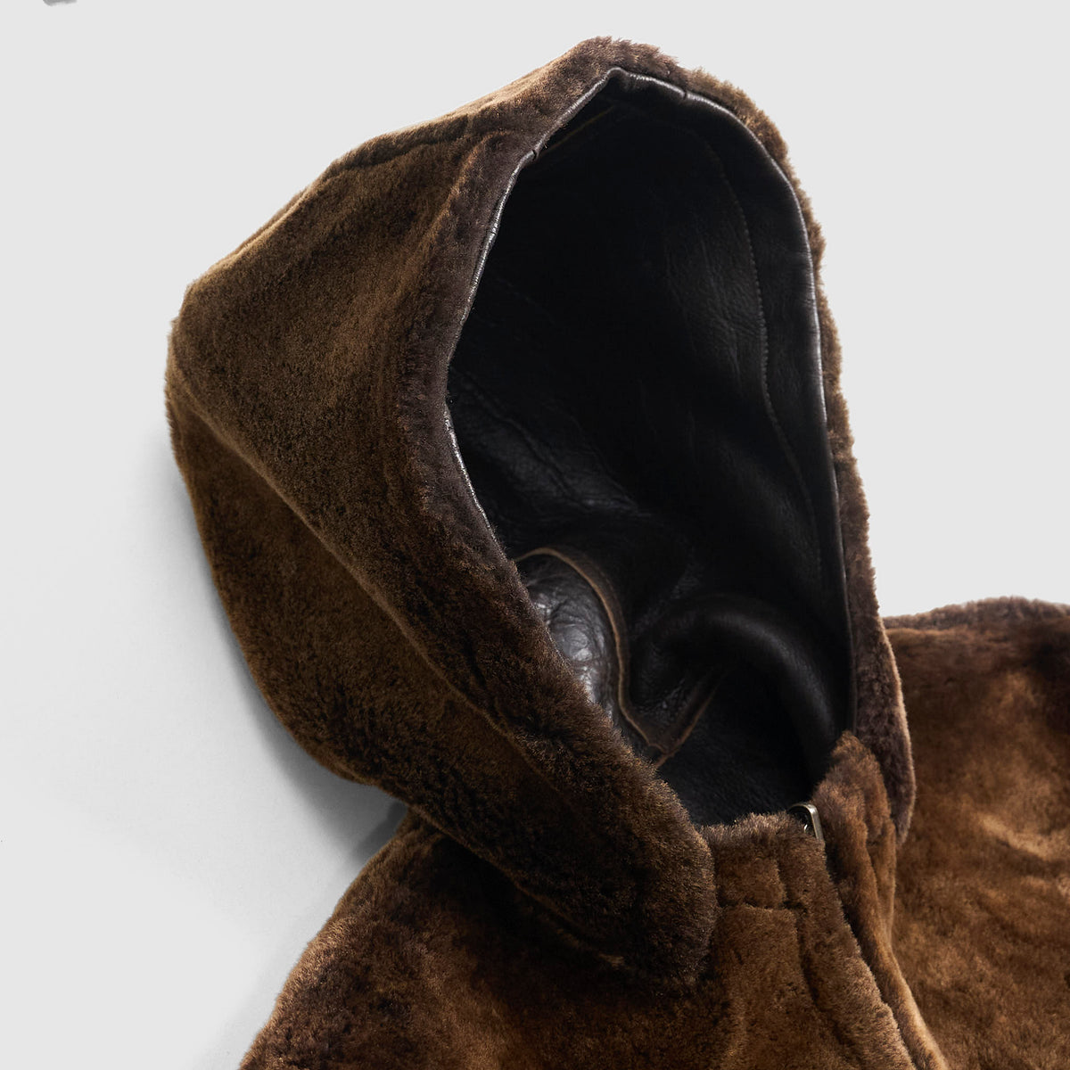 Salvatore Santoro Hooded Lambskin Reversible Shearling Jacket