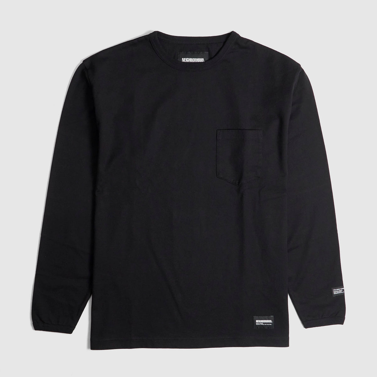 Neighborhood Longsleeve Medium Weight Crew Neck Pocket T-Shirt