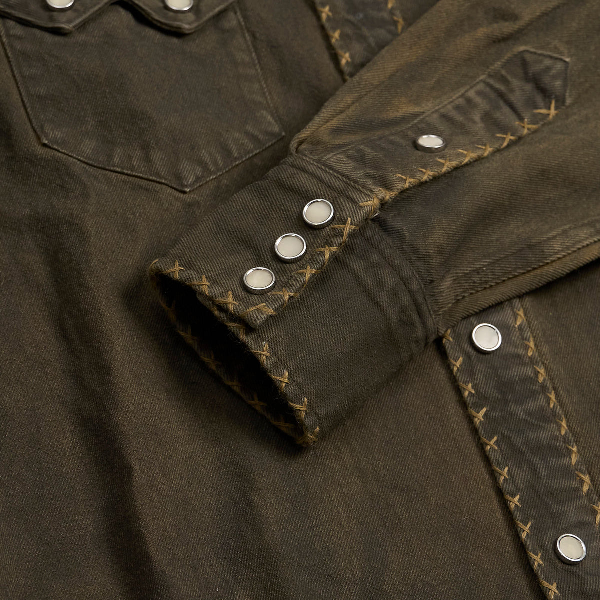 RRL Ladies Woven Denim Overshirt Jacket