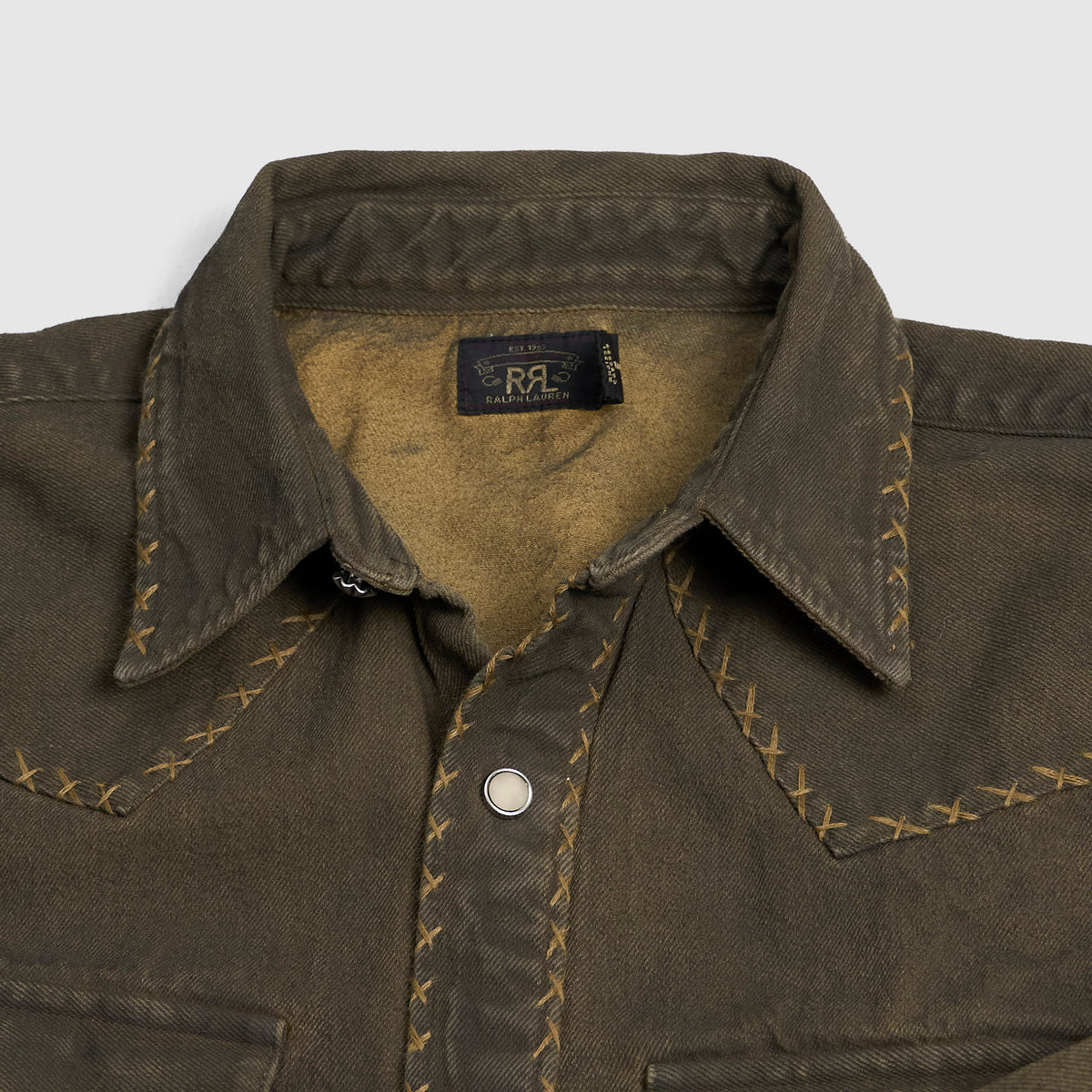 RRL Ladies Woven Denim Overshirt Jacket