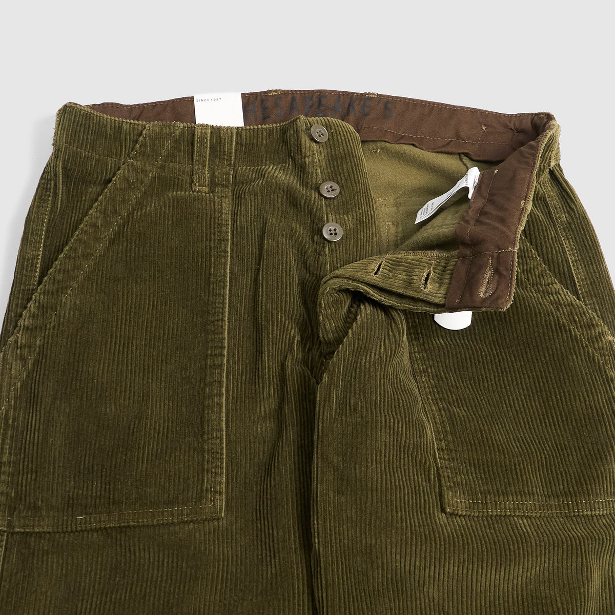 Chesapeake's Corduroy Wide Wale Fatigue Pant