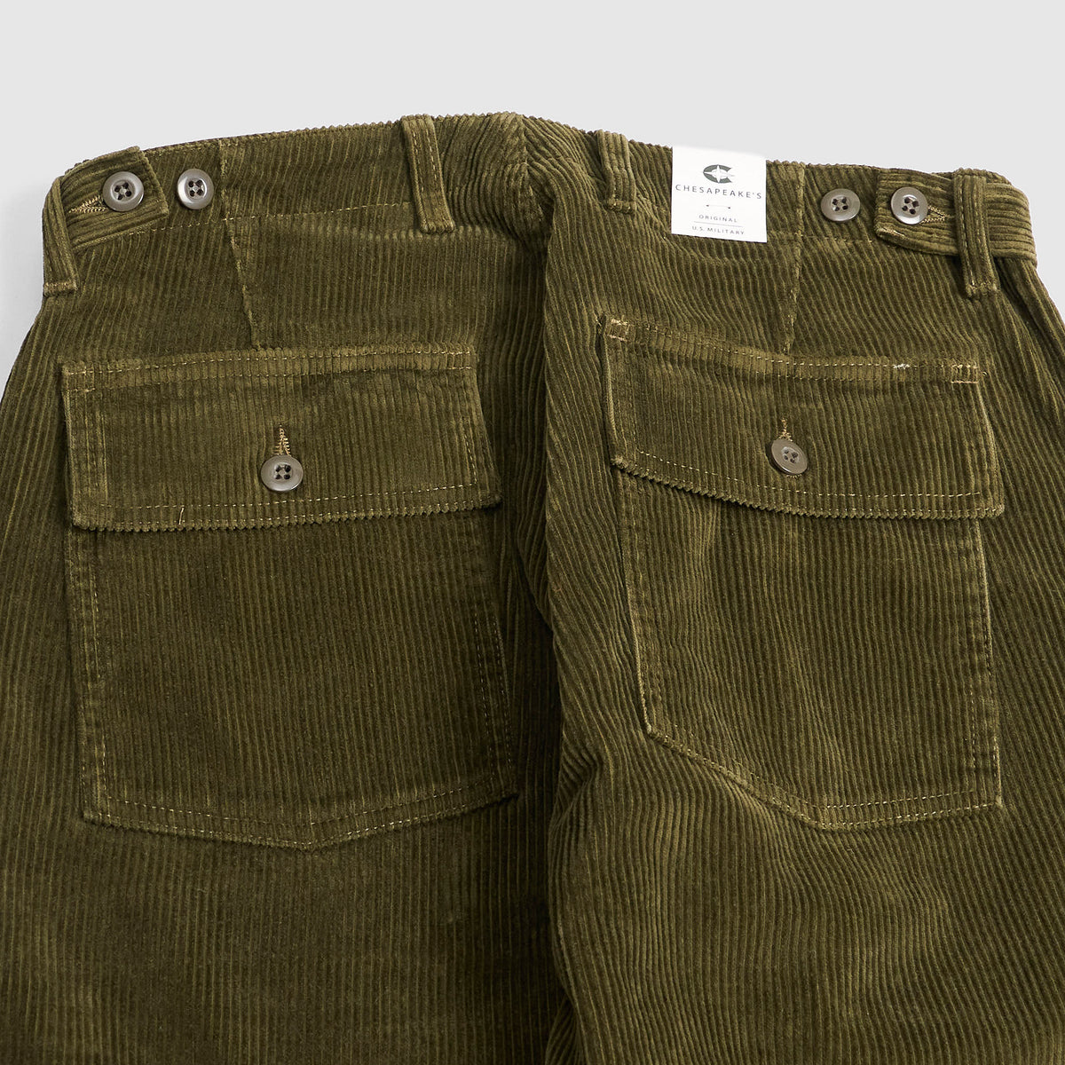 Chesapeake's Corduroy Wide Wale Fatigue Pant