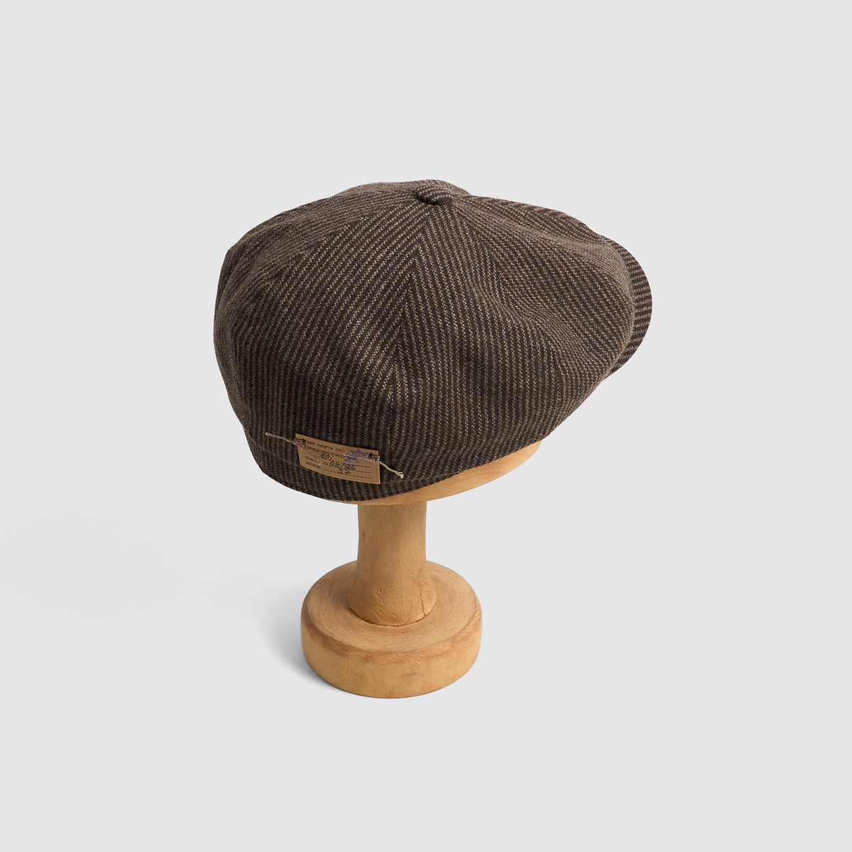 Stetson Hatteras Striped Virgin Wool Newsboy Cap