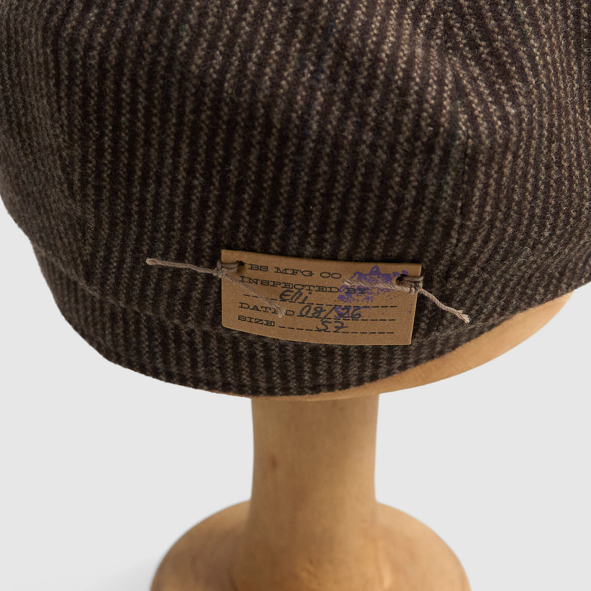 Stetson Hatteras Striped Virgin Wool Newsboy Cap