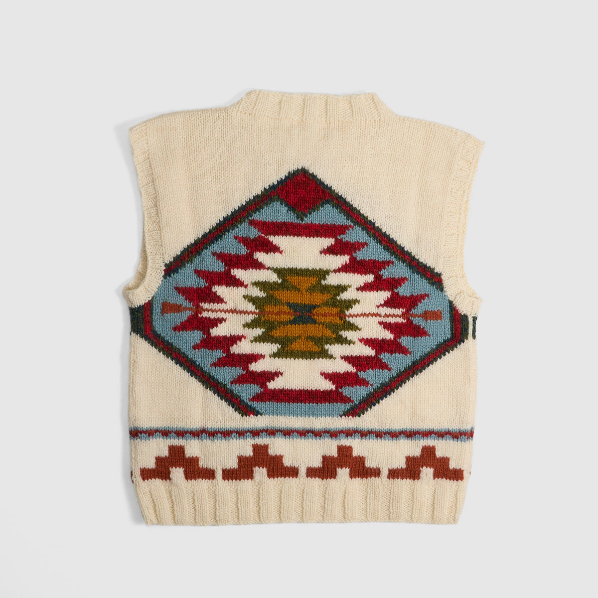 Frantic Southwestern Knitted Sleevles Jumper