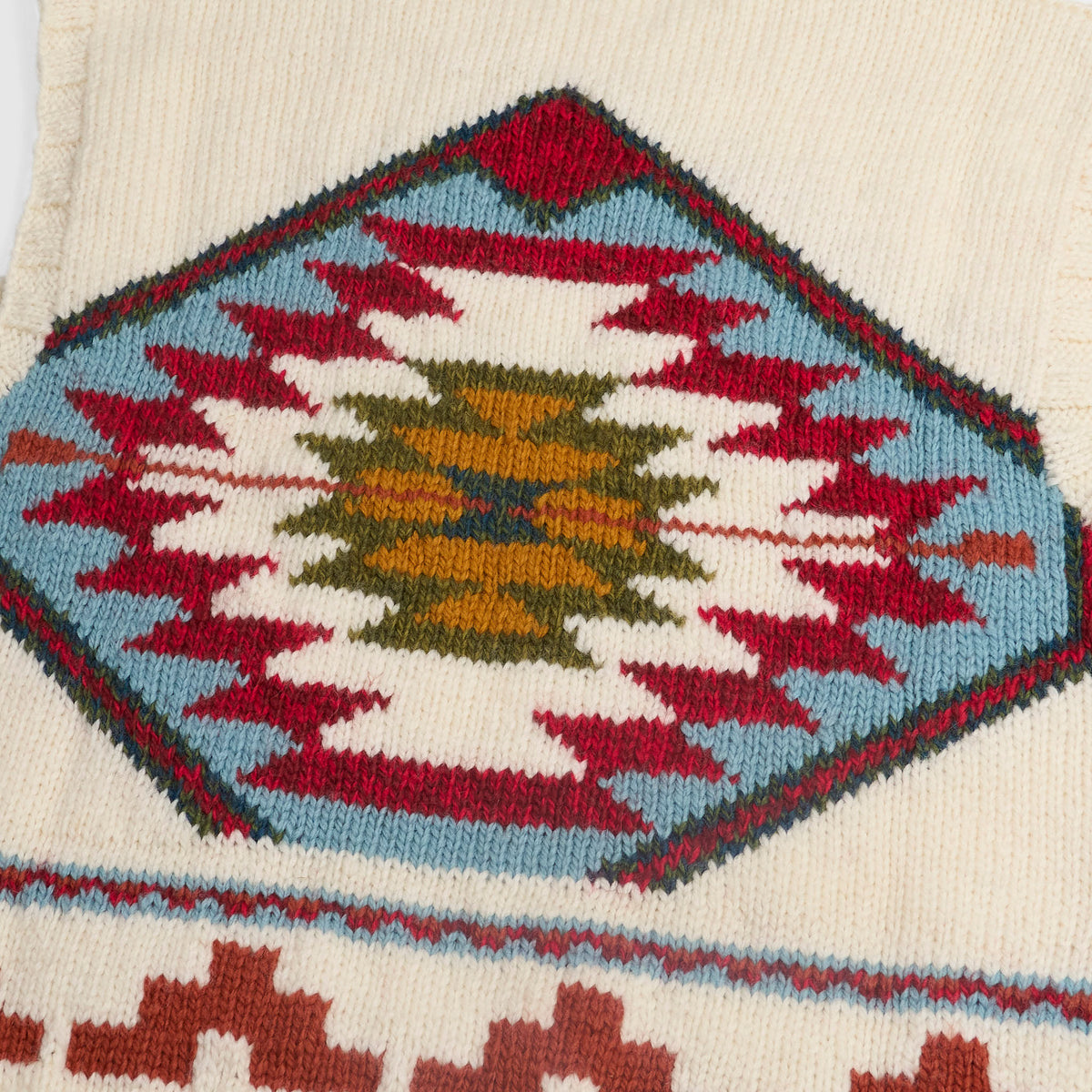 Frantic Southwestern Knitted Sleevles Jumper
