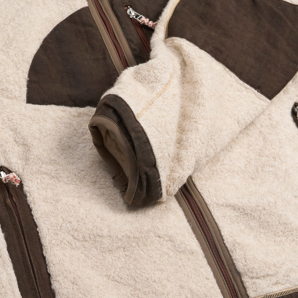 Cottle x DeeCee style Natural Cashmere Sunset Pile Fleece Jacket