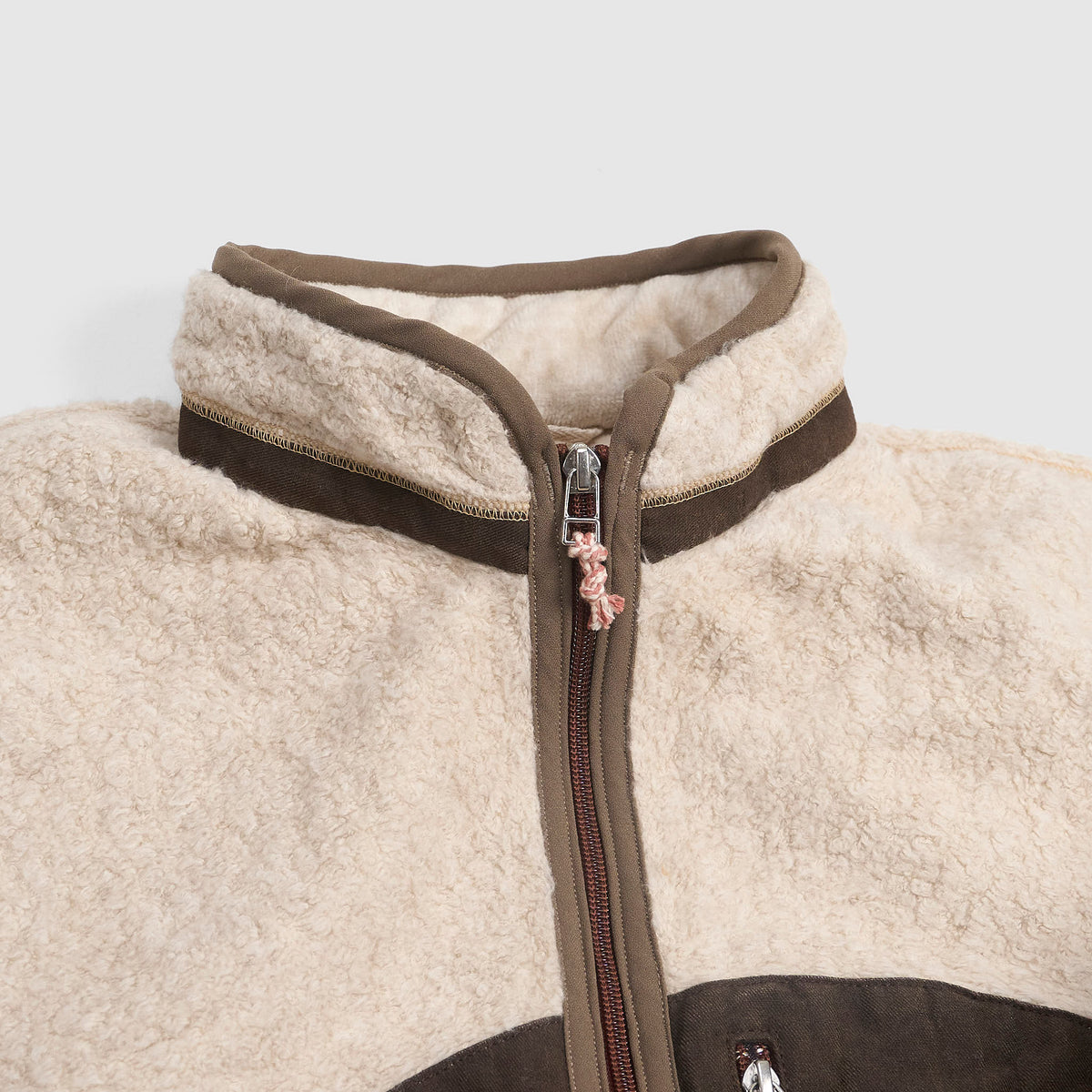 Cottle x DeeCee style Natural Cashmere Sunset Pile Fleece Jacket