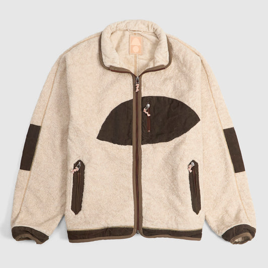 Cottle x DeeCee style Natural Cashmere Sunset Pile Fleece Jacket