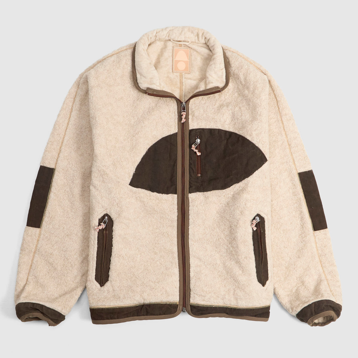 Cottle x DeeCee style Natural Cashmere Sunset Pile Fleece Jacket