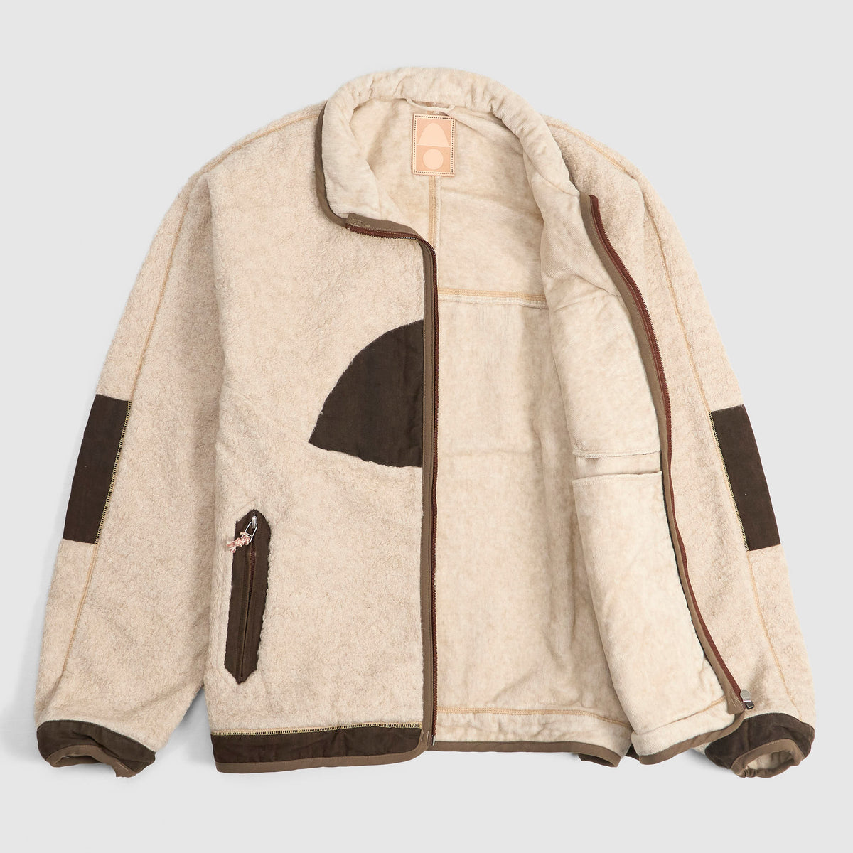 Cottle x DeeCee style Natural Cashmere Sunset Pile Fleece Jacket