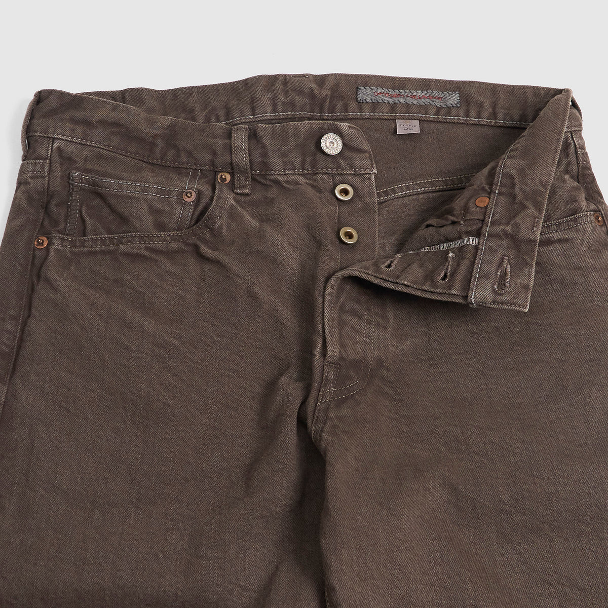 Cottle C.T.L. Mordant Black Bengara Straight Denim Jeans