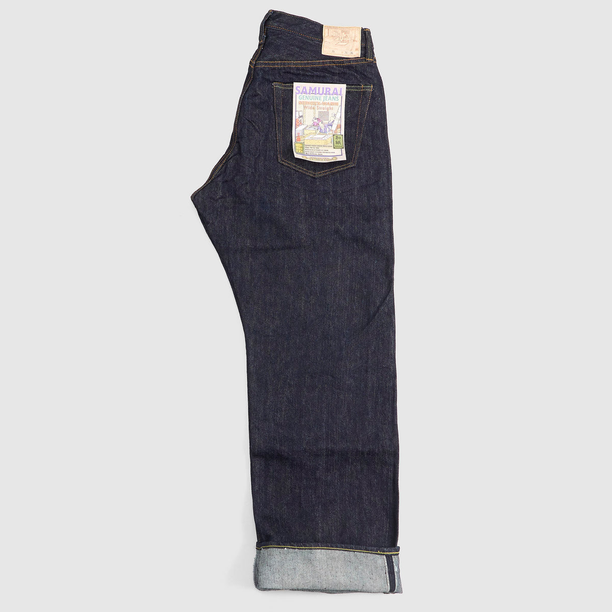 Samurai Jeans 5-Pocket 15oz Wide Straight Washi Jeans