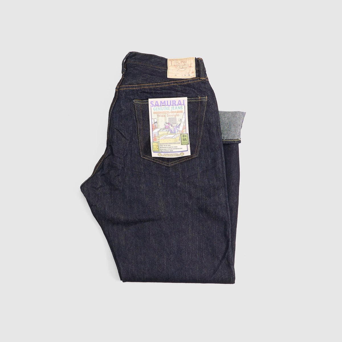 Samurai Jeans 5-Pocket 15oz Wide Straight Washi Jeans