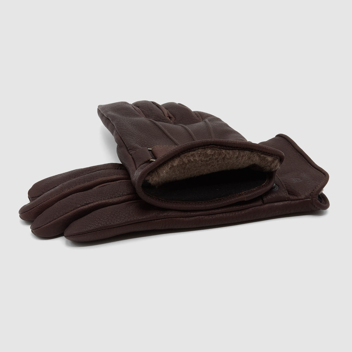 Y'2 Leather Deer Skin Lined Long Gloves