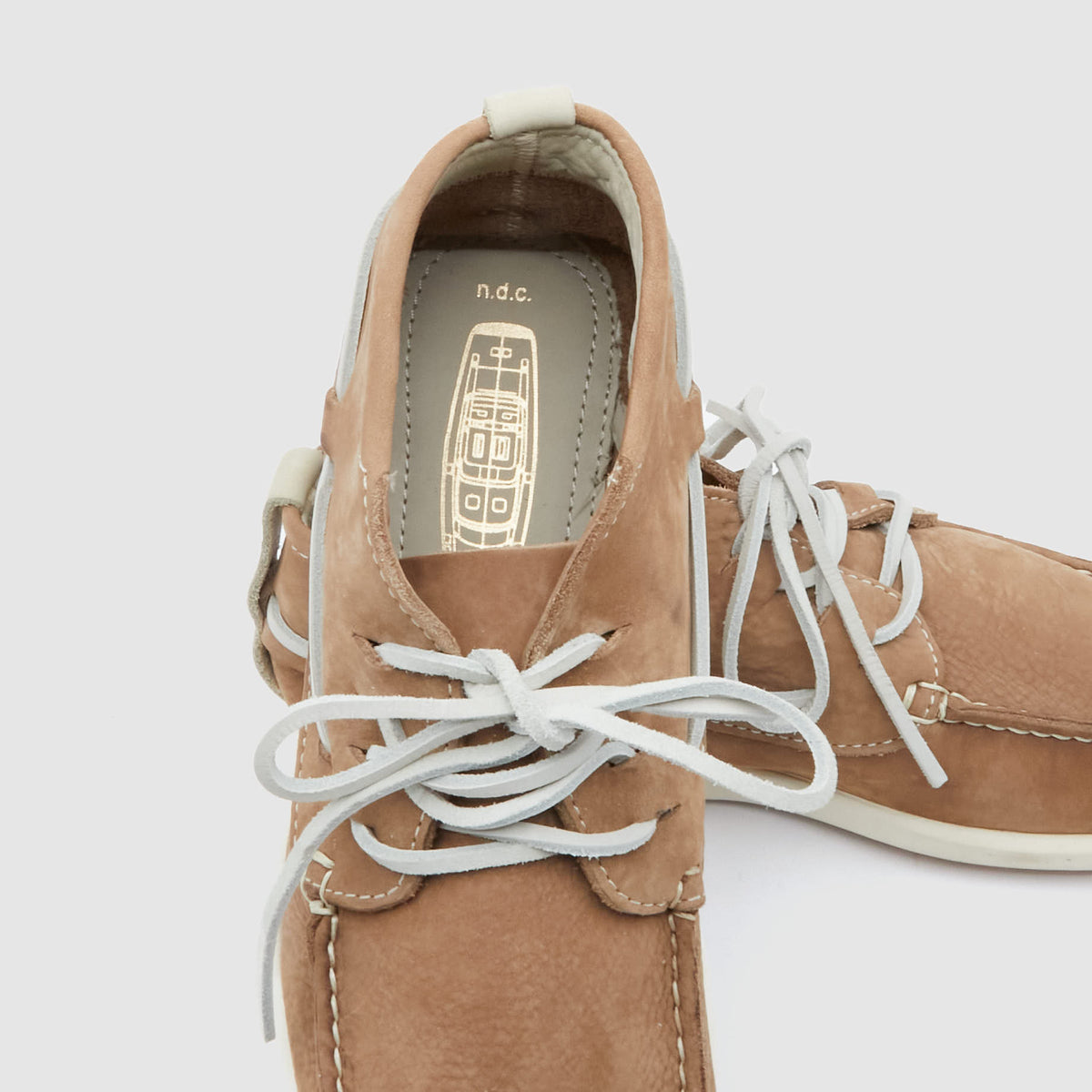 n.d.c. made by hand Alithia High Nubuk Boat Shoes