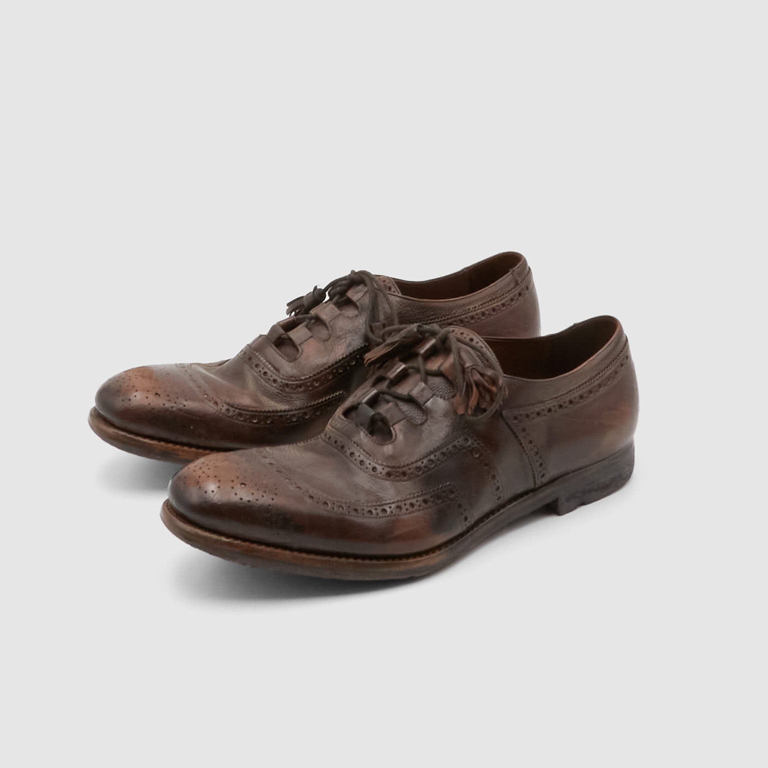 イタリア製】Church's Shanghai ブラウン レザーモンクシューズ