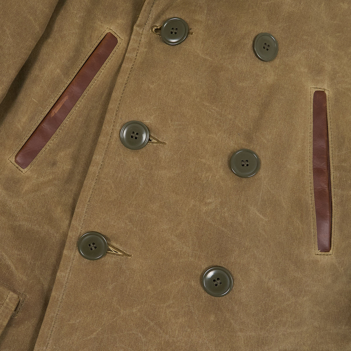 Schott Perfecto Brand Macinaw Waxed Cotton Peacoat