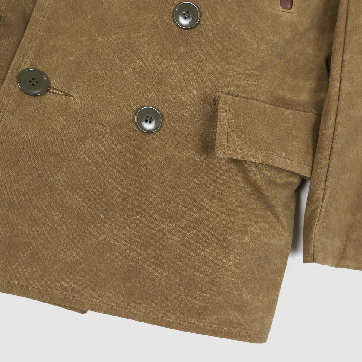 Schott Perfecto Brand Macinaw Waxed Cotton Peacoat
