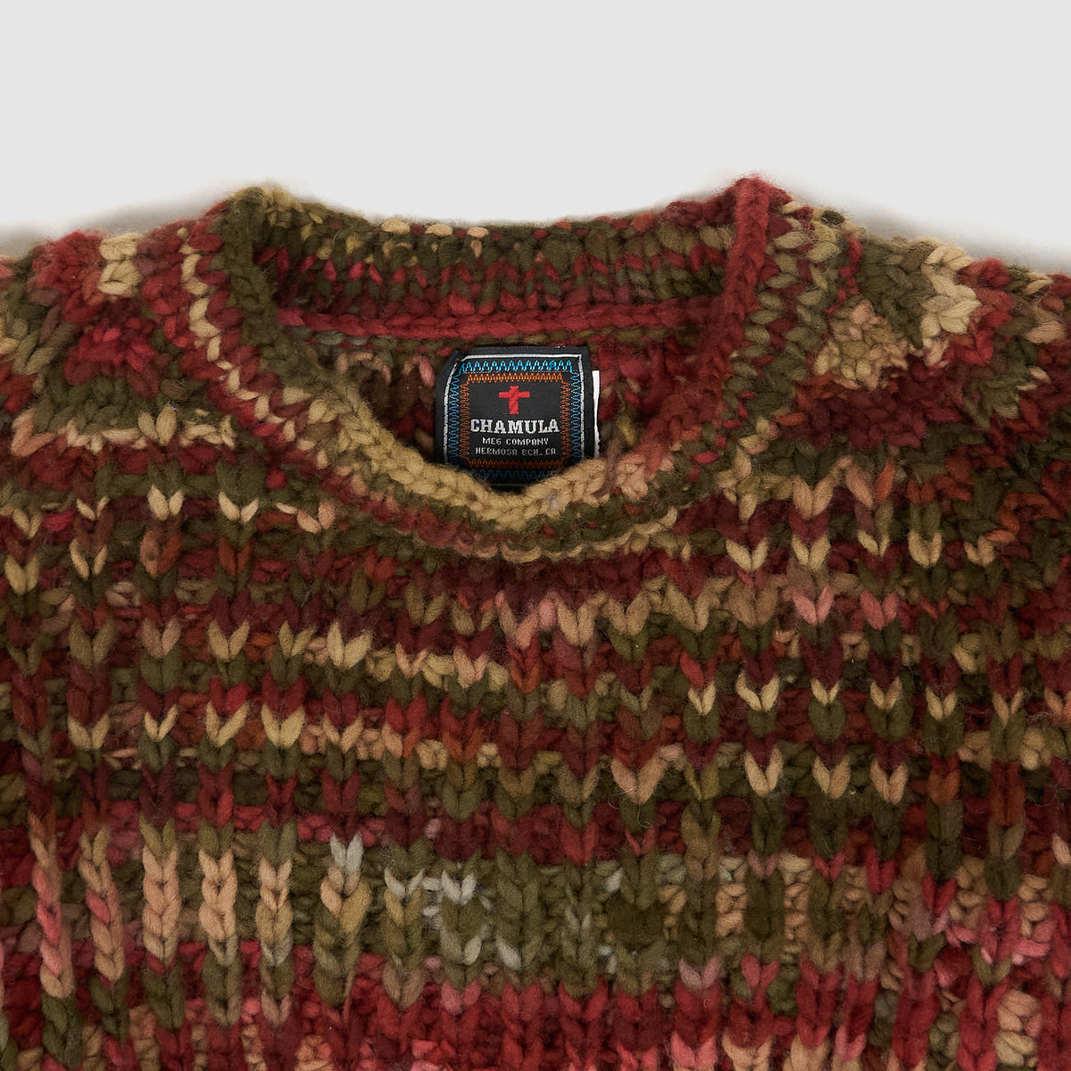 Chamula Hand Knitted Crew Neck Pullover