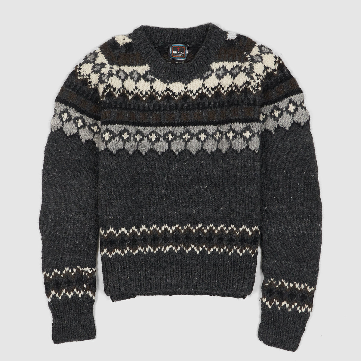 Chamula Hand Knitted Fair Isle Sweaters Chamula Hand Knitted Crew