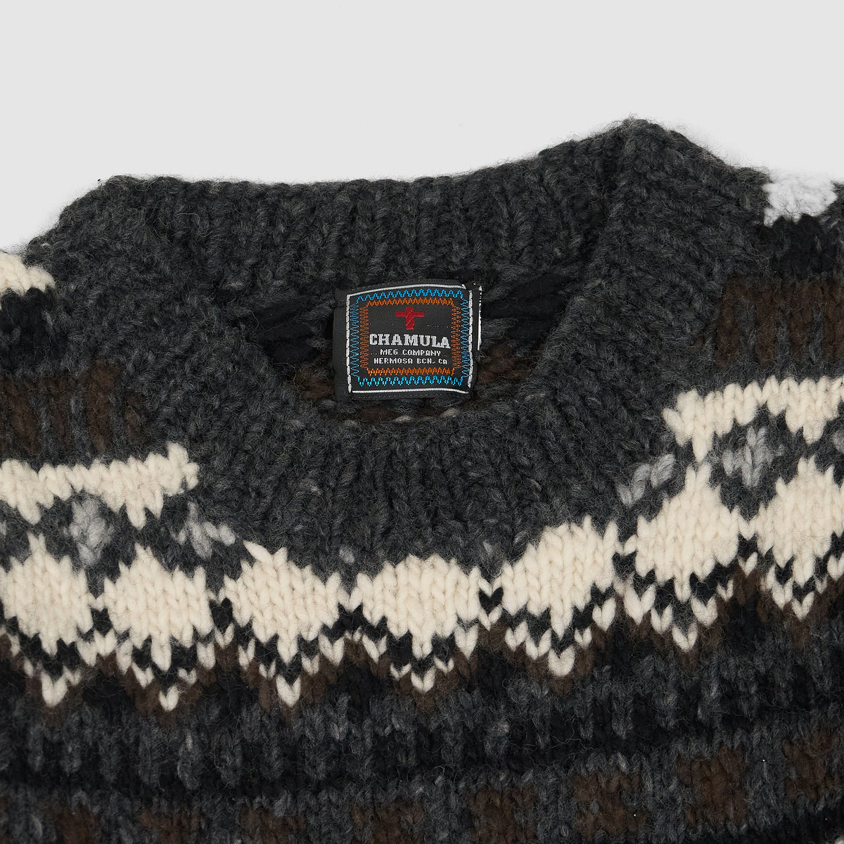 Chamula Hand Knitted Crew Neck Pullover