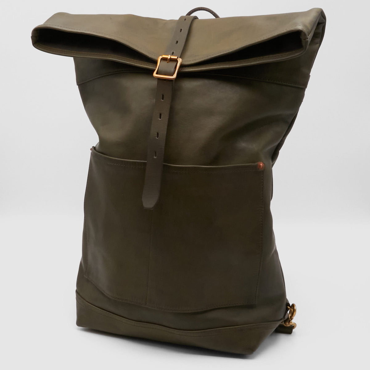 Vasco Leather Rolltop Backpack