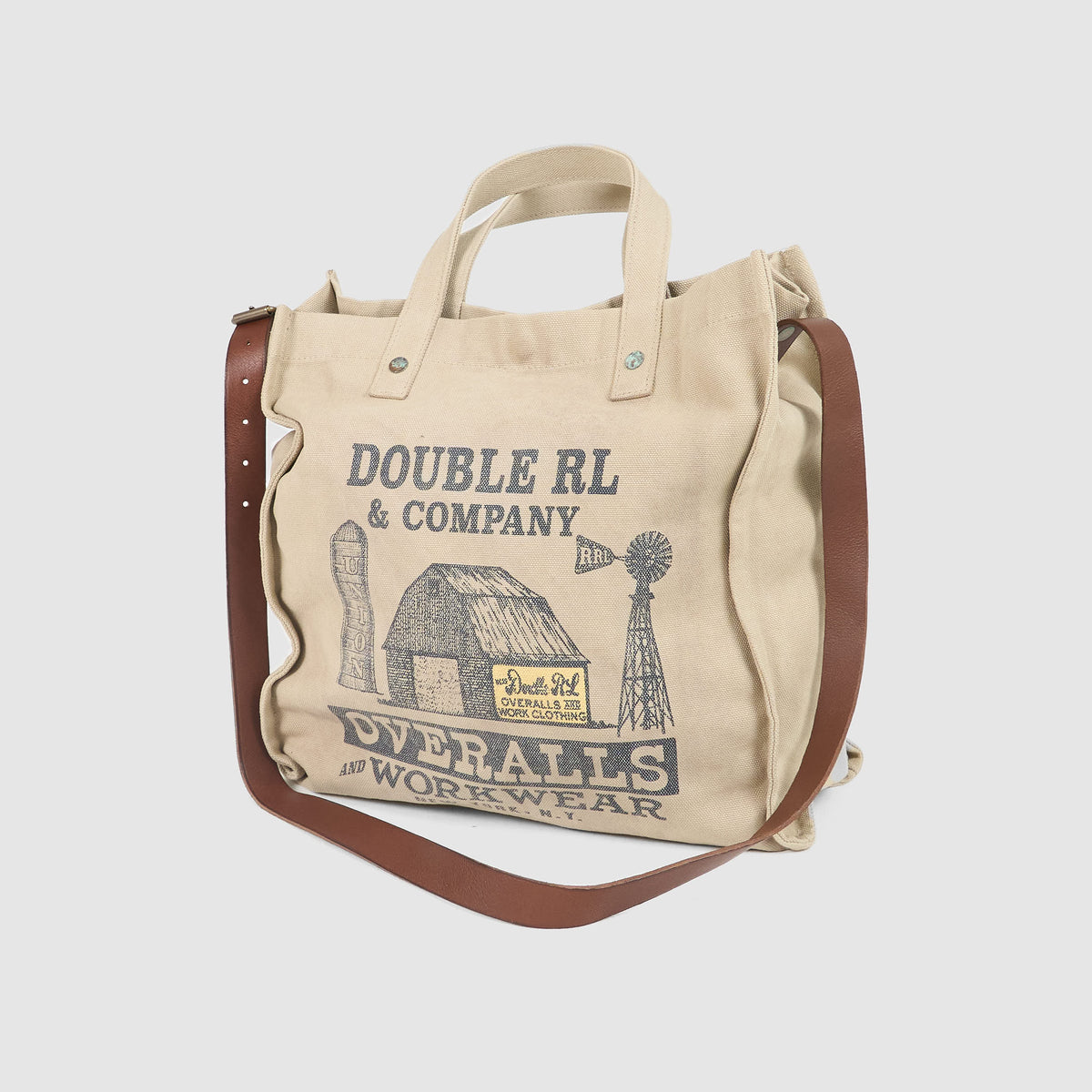 Double RL Market Carpenter Medium Overalls Tote Bag