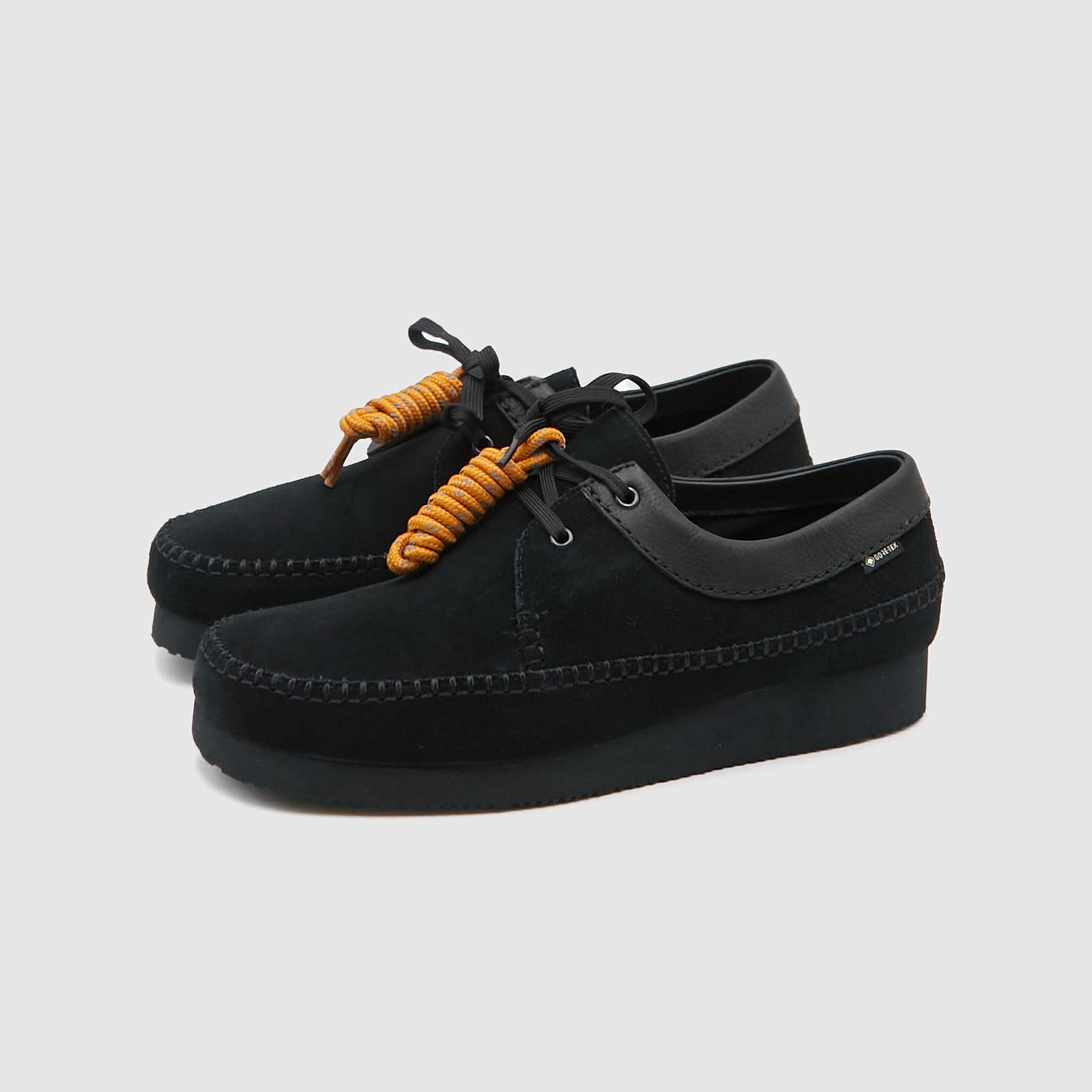 Clarks weaver outlet black leather