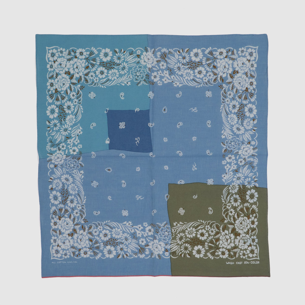 Kapital Fast Color Flower Printed Cotton Bandana