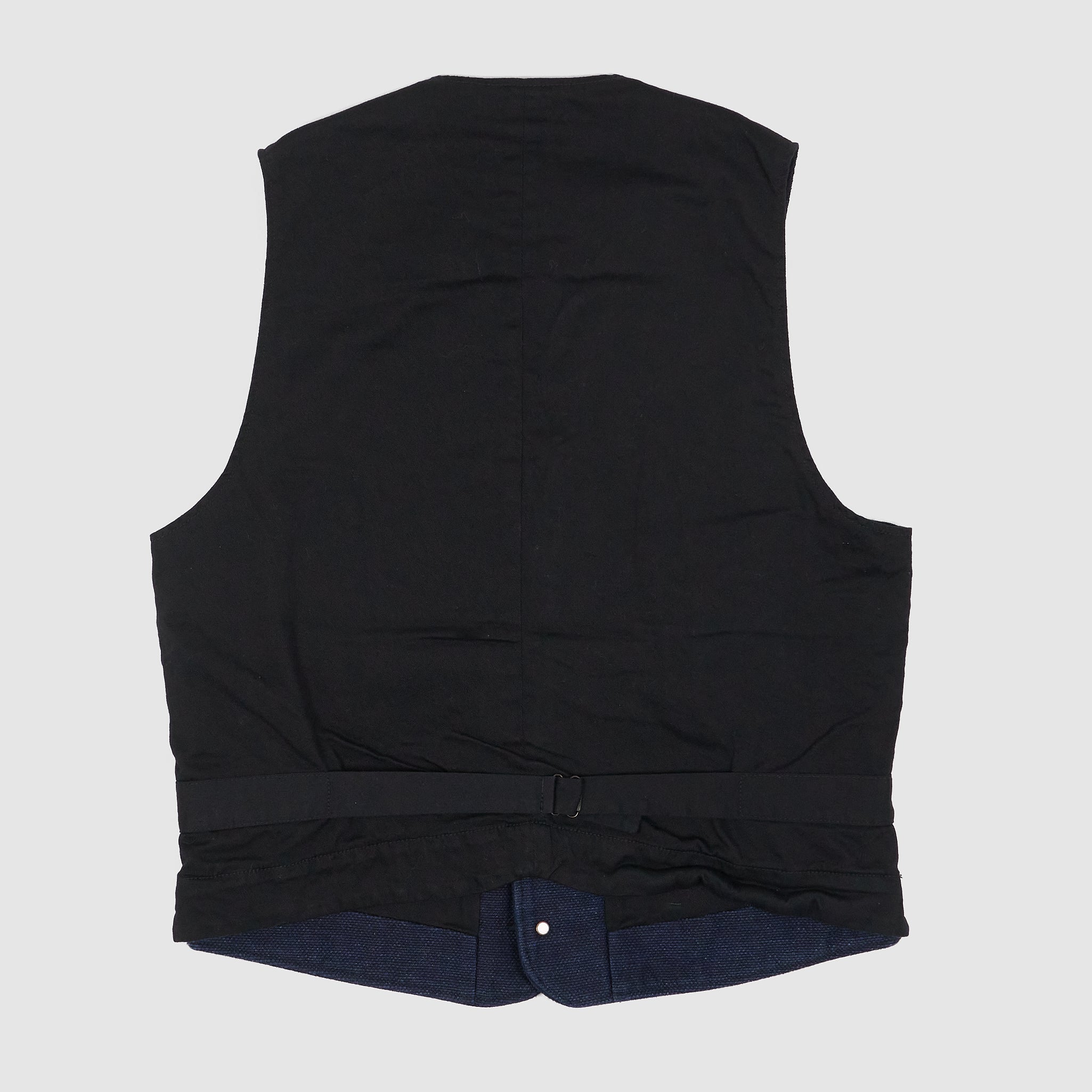 Black Sign Sashiko Vest - DeeCee style