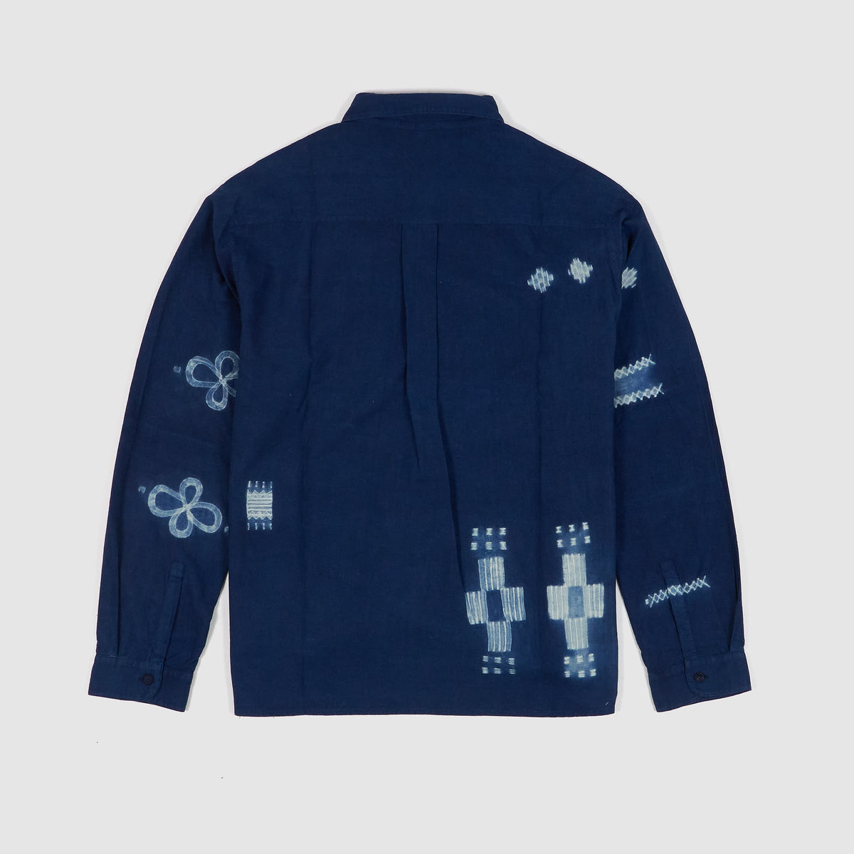 11.11 / eleven eleven Indigo Lovers Batic Printed Shirt