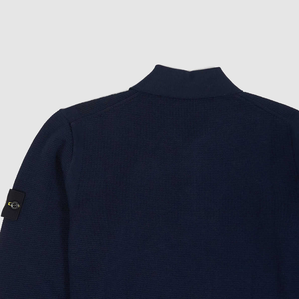 Stone Island Long Sleeve Cotton Knitted Polo Shirt