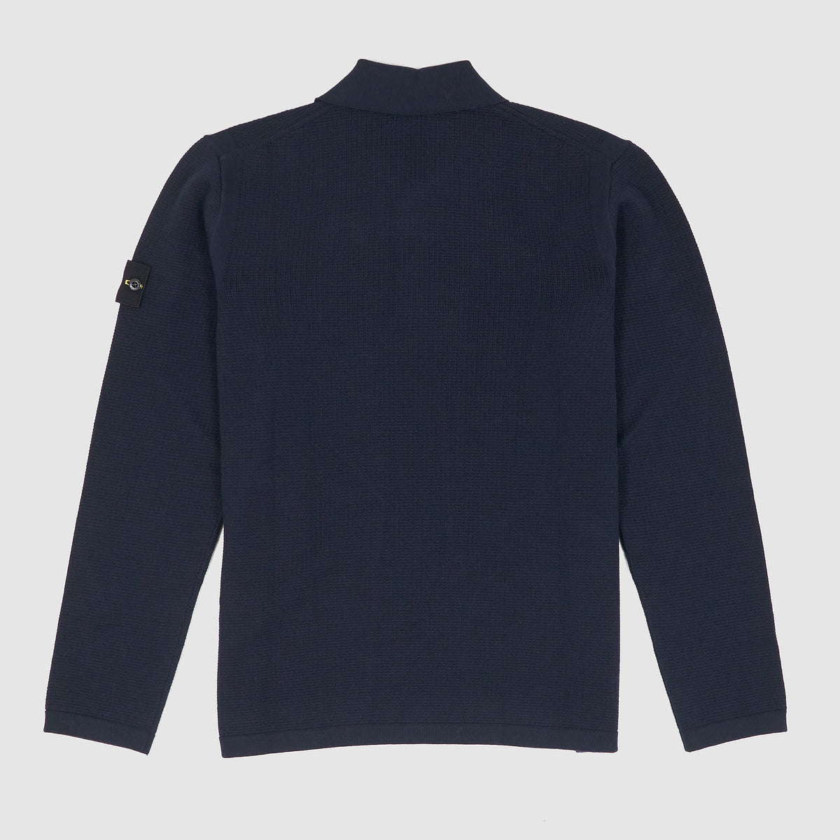 Stone Island Long Sleeve Cotton Knitted Polo Shirt