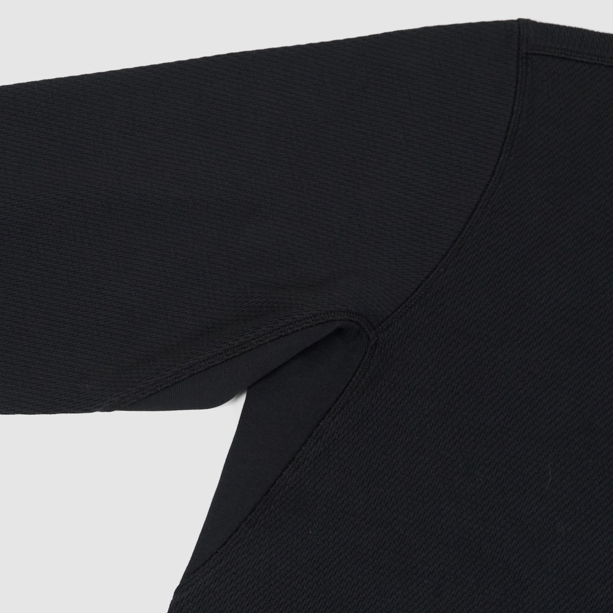 Stone Island Waffle Cotton Crew Neck Long Sleeve Shirt