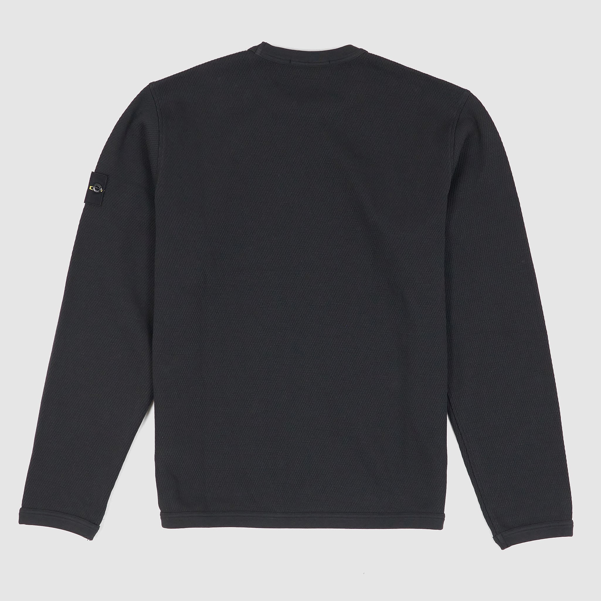 Stone Island Waffle Cotton Crew Neck Long Sleeve Shirt - DeeCee style