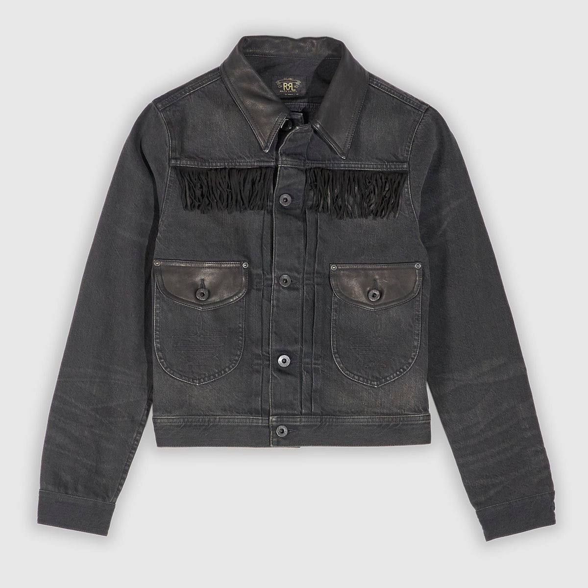 Double RL Ladies Emerson Fringe Denim Jacket