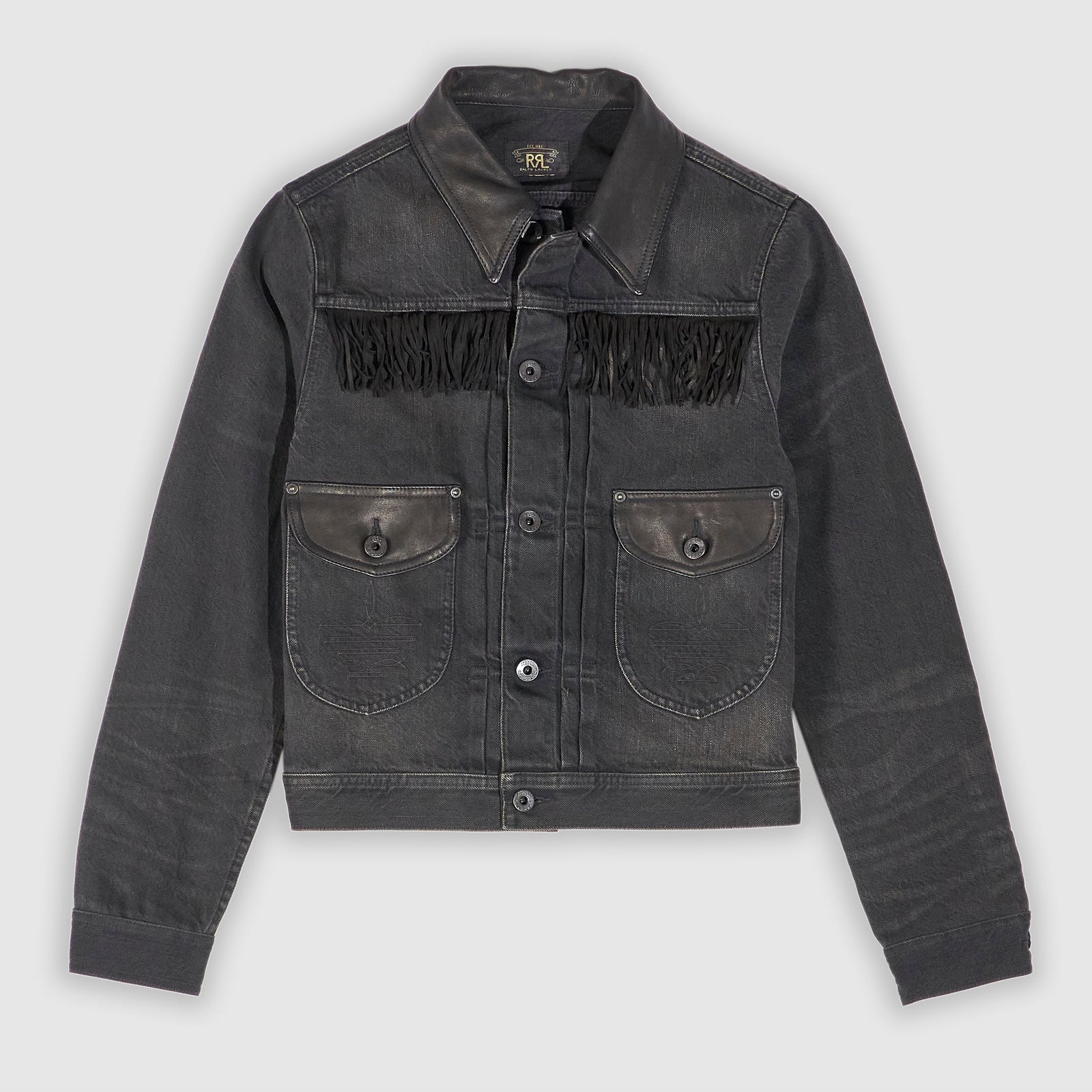 Double RL Ladies Emerson Fringe Denim Jacket