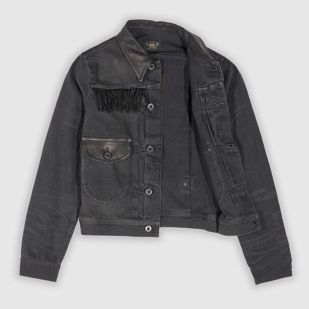 Double RL Ladies Emerson Fringe Denim Jacket