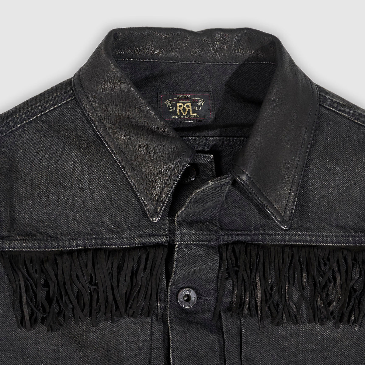 Double RL Ladies Emerson Fringe Denim Jacket