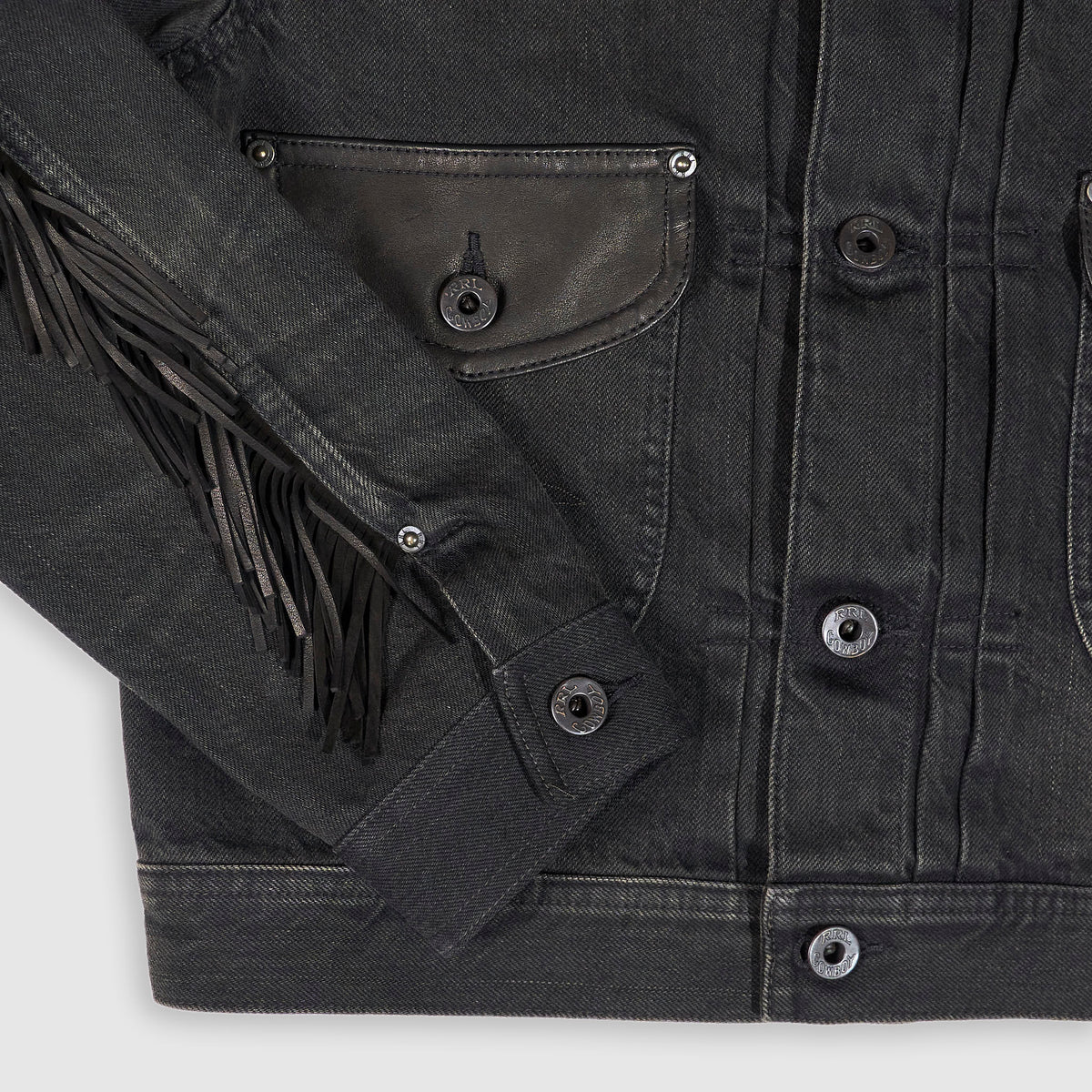 Double RL Ladies Emerson Fringe Denim Jacket