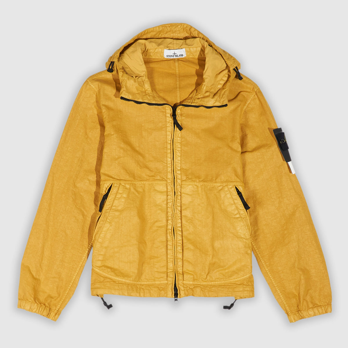 Stone Island Organic-Look Panama Hooded Jacket