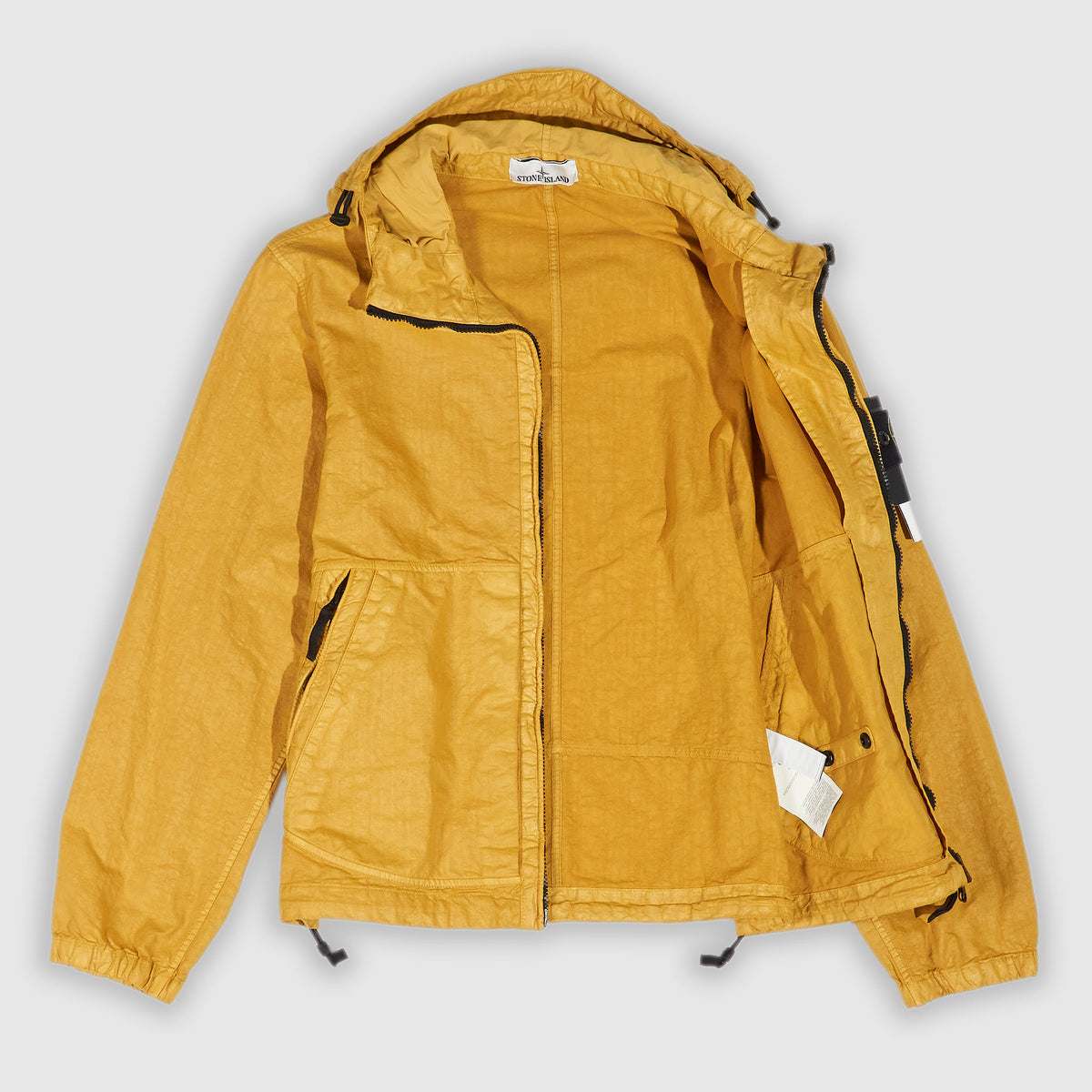 Stone Island Organic-Look Panama Hooded Jacket