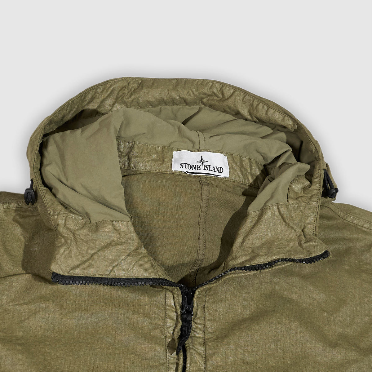 Stone Island Organic-Look Panama Hooded Jacket