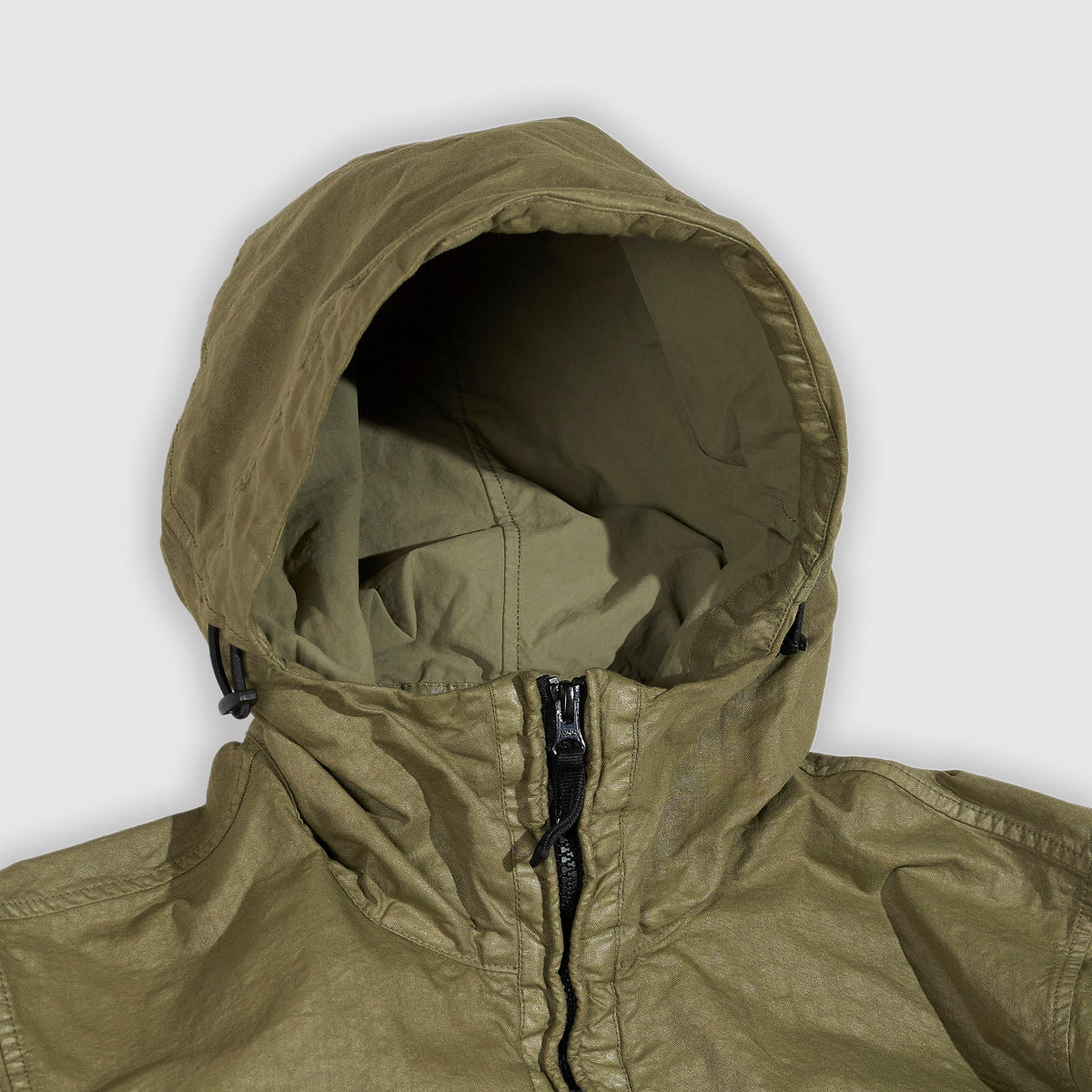 Stone Island Organic-Look Panama Hooded Jacket